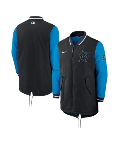 Мужская куртка Nike Black Miami Marlins Dugout Performance Full-Zip