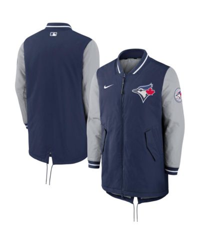 Nike мужская спортивная куртка Toronto Blue Jays Dugout Performance Full-Zip, темно-синяя