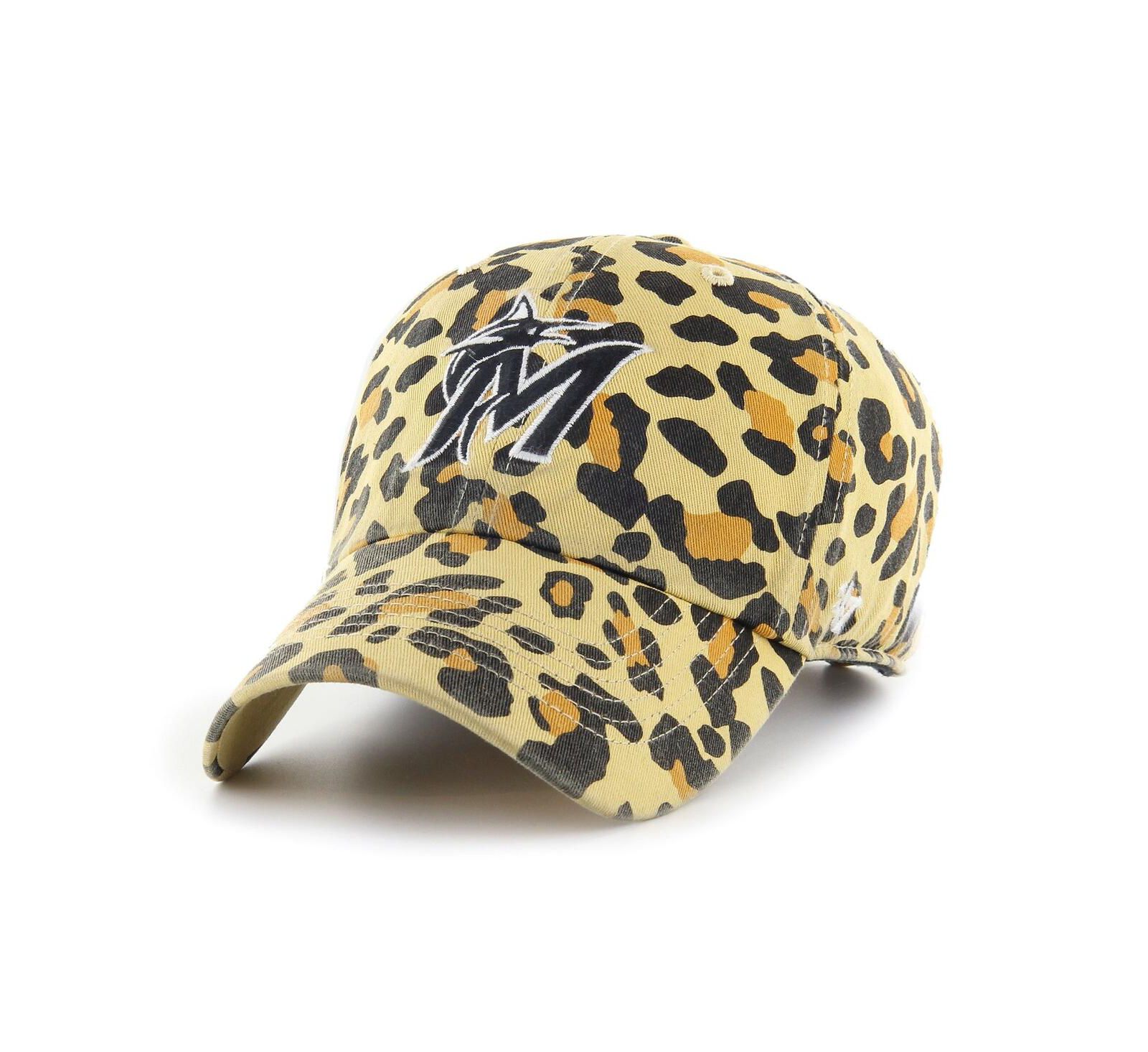 Мужская кепка '47 Brand Miami Marlins Tan Cheetah