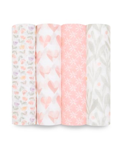 Детские пеленки aden by aden + anais Printed Swaddle Blankets, Pack of 4