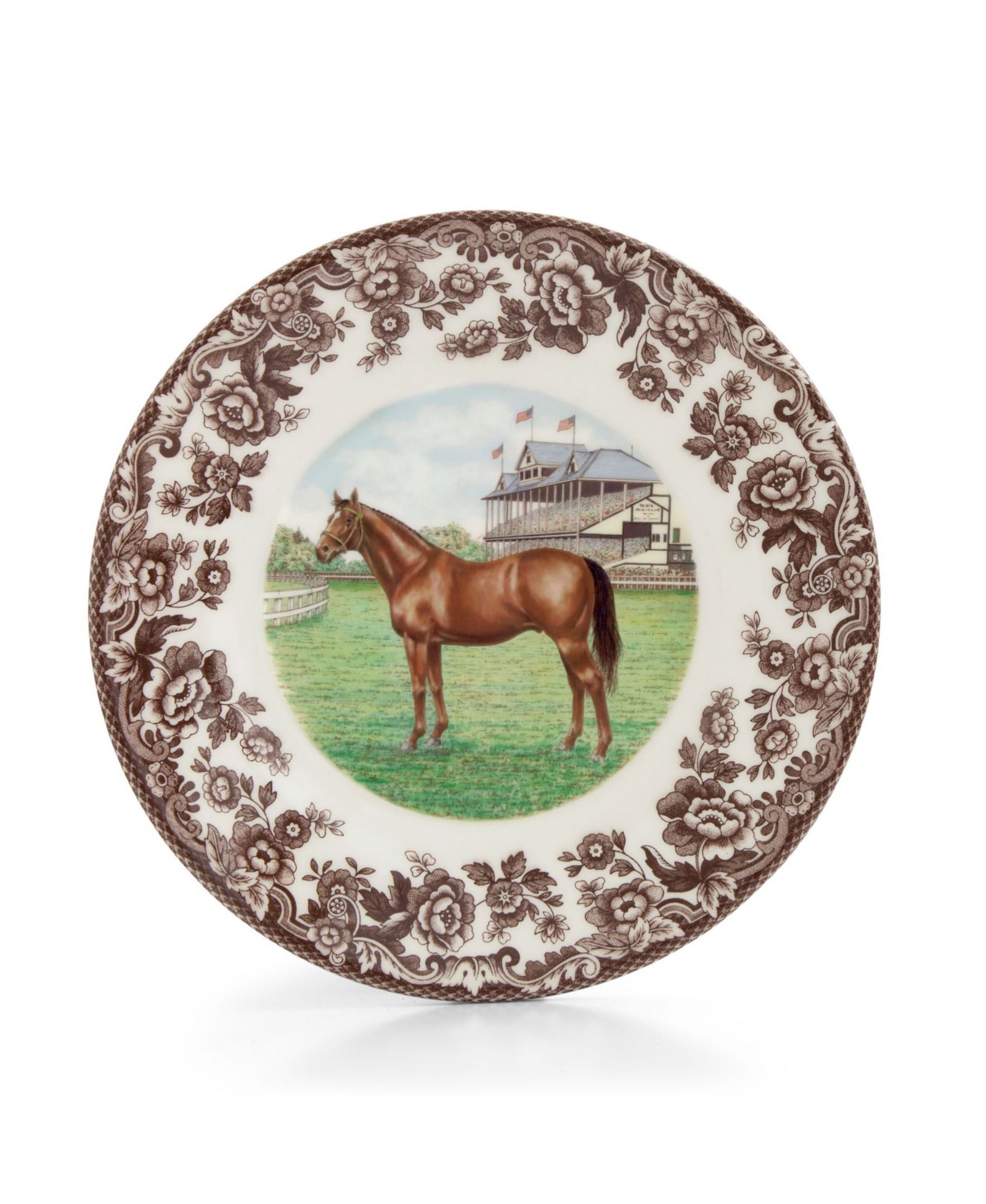 Салатная тарелка Spode Woodland Thoroughbred Horse