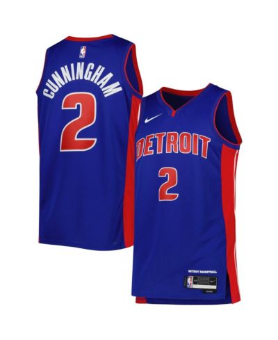 Джерси Nike Cade Cunningham Blue Detroit Pistons Swingman Icon Edition для мужчин и женщин