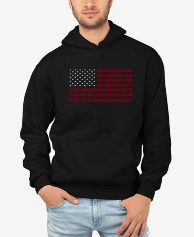 Мужское худи с капюшоном Word Art USA Flag