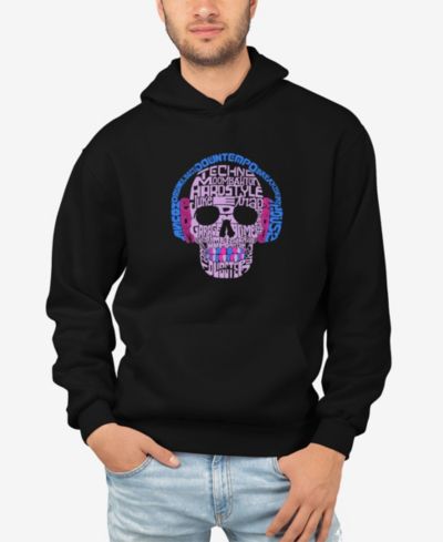 Толстовка Men's Word Art Styles of Edm Music Hooded Sweatshirt