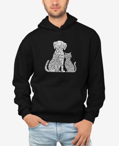Мужское худи LA Pop Art Word Art Dogs and Cats