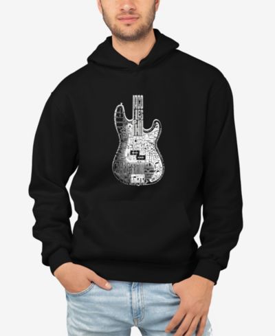 Мужское худи с принтом Word Art Bass Guitar