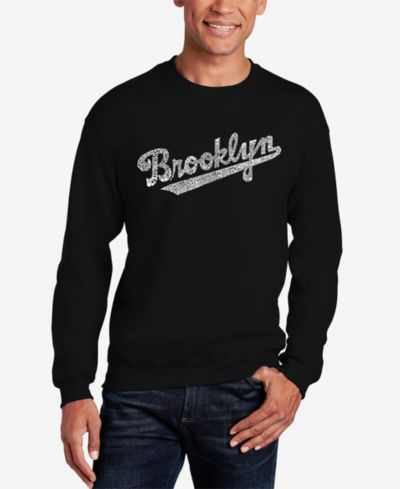 Мужской свитшот Crewneck Brooklyn Neighborhoods Word Art
