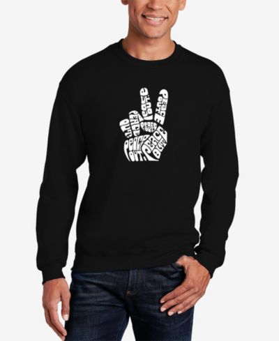 Мужской свитшот LA Pop Art Word Art Peace Out Crewneck