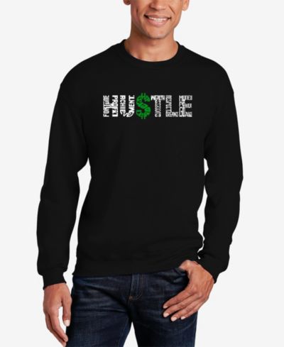 Мужской свитшот LA Pop Art Word Art Hustle с круглым вырезом