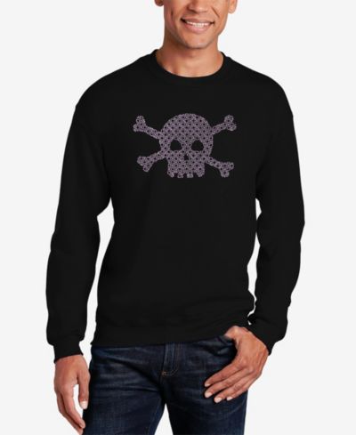 Мужской свитшот LA Pop Art Word Art Xoxo Skull с круглым вырезом