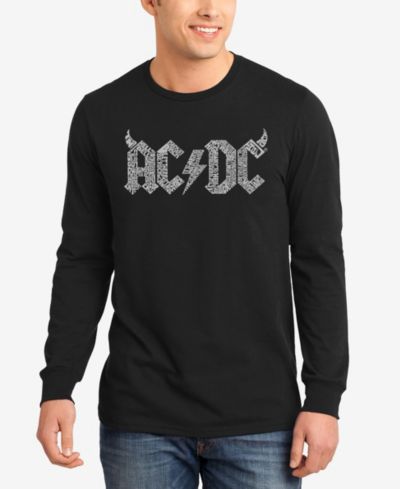Мужская футболка ACDC Word Art Long Sleeve