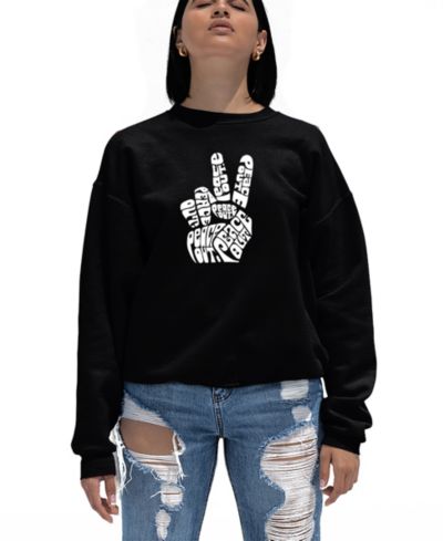 Женский джемпер Crewneck Word Art Peace Out