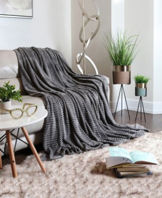 Nestl Cut Plush Lightweight Super Soft Fuzzy Luxury Bed Blanket, Queen