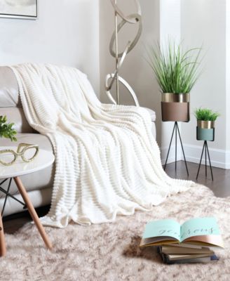 Nestl Cut Plush мягкий легкий плед из плюша, Queen