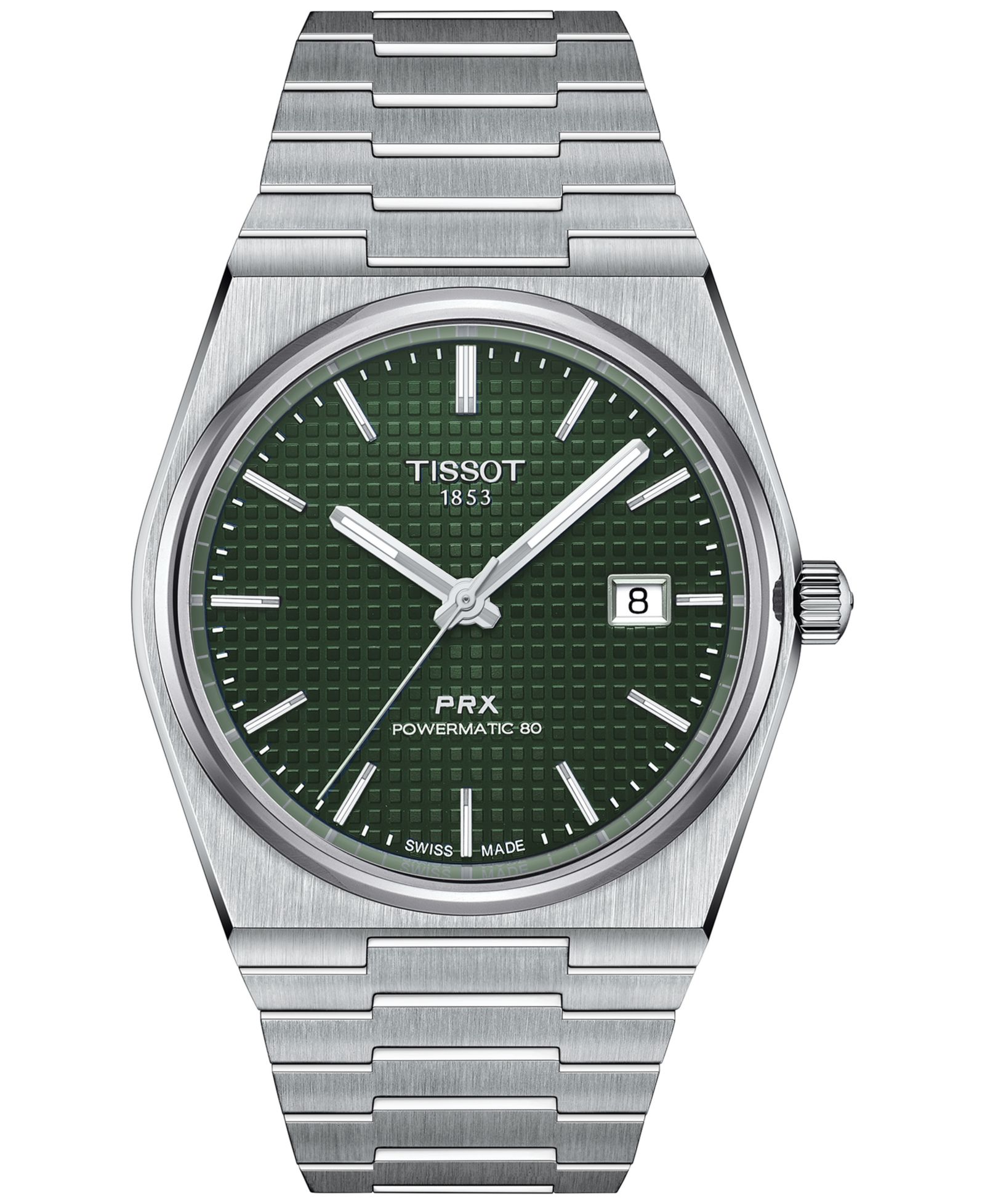 Tissot Мужские швейцарские автоматические часы PRX Powermatic 80 из нержавеющей стали с браслетом 40mm