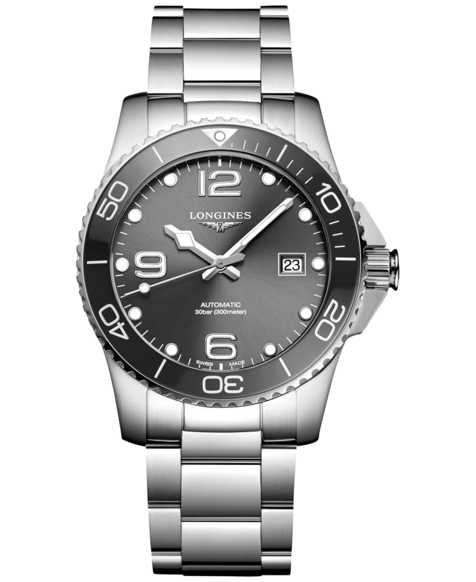 Мужские часы Longines HydroConquest Stainless Steel Automatic 41mm