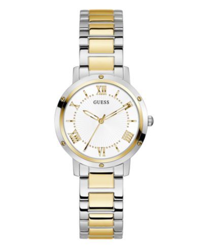 GUESS Женские двухцветные часы на стальном браслете 34mm