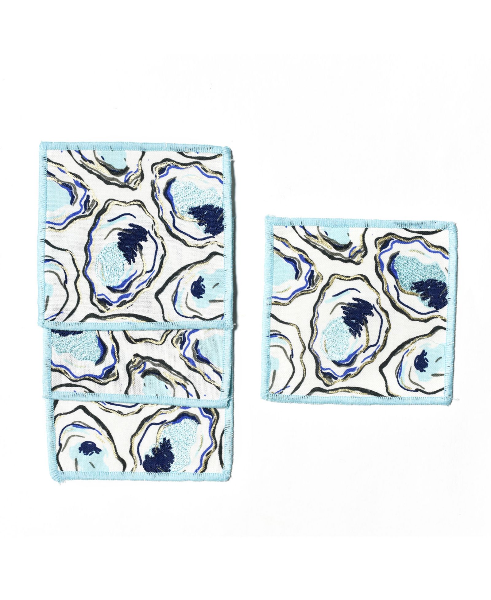 Коктейльные салфетки Coton Colors Oyster Print, набор из 4 шт