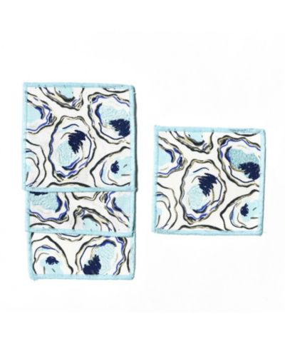 Coton Colors Oyster Print Cocktail Napkins, Set of 4