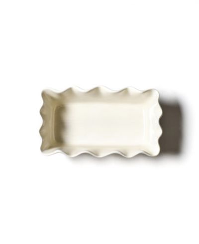 Белая форма для выпечки Coton Colors Signature Ruffle Loaf Pan