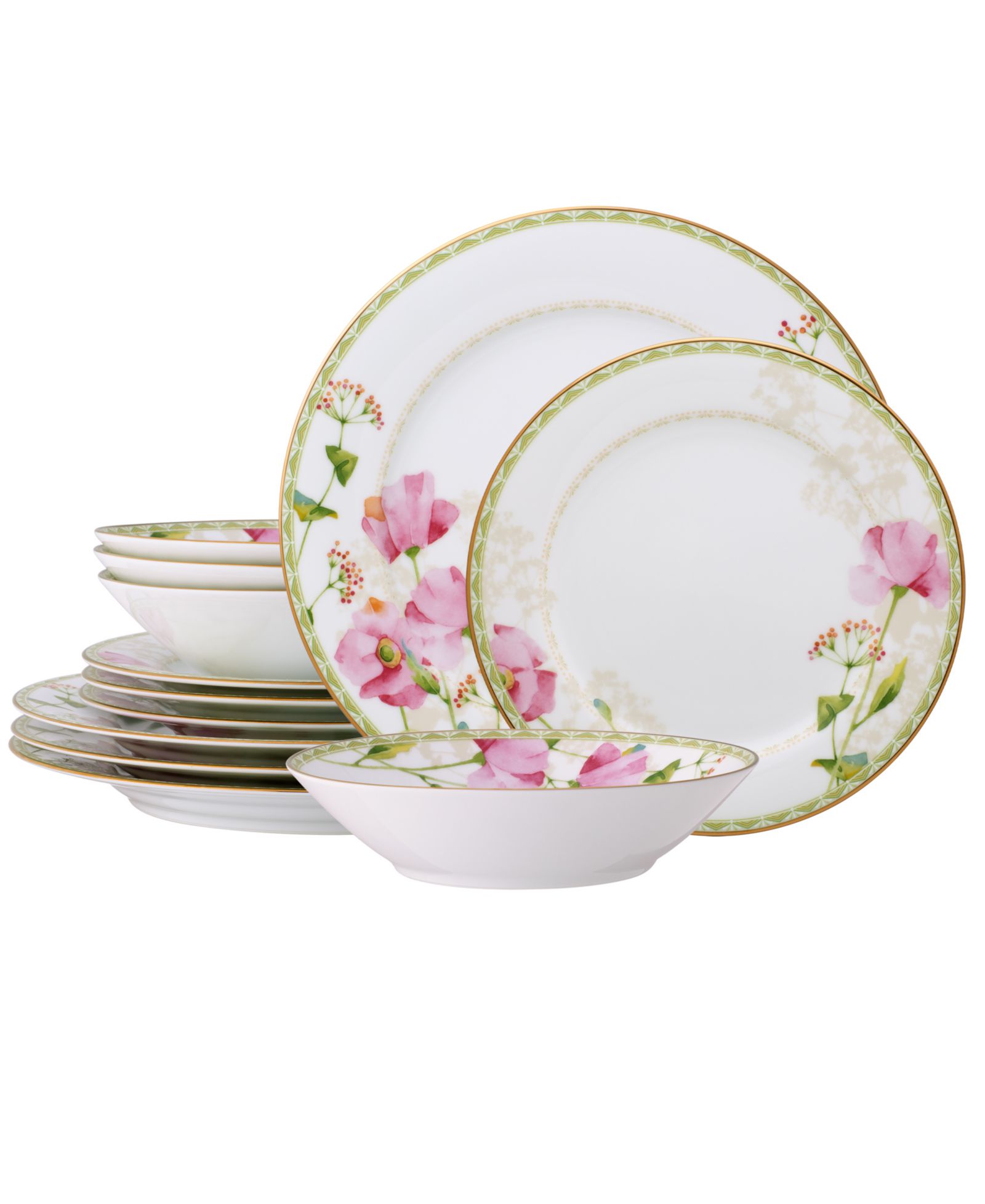 Набор столовой посуды Noritake Poppy Place, 12 предметов