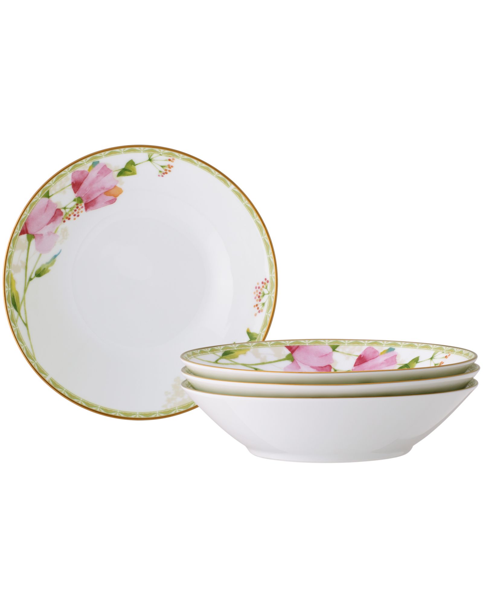 Noritake Poppy набор из 4 суповых мисок, 7.50", 12 oz.