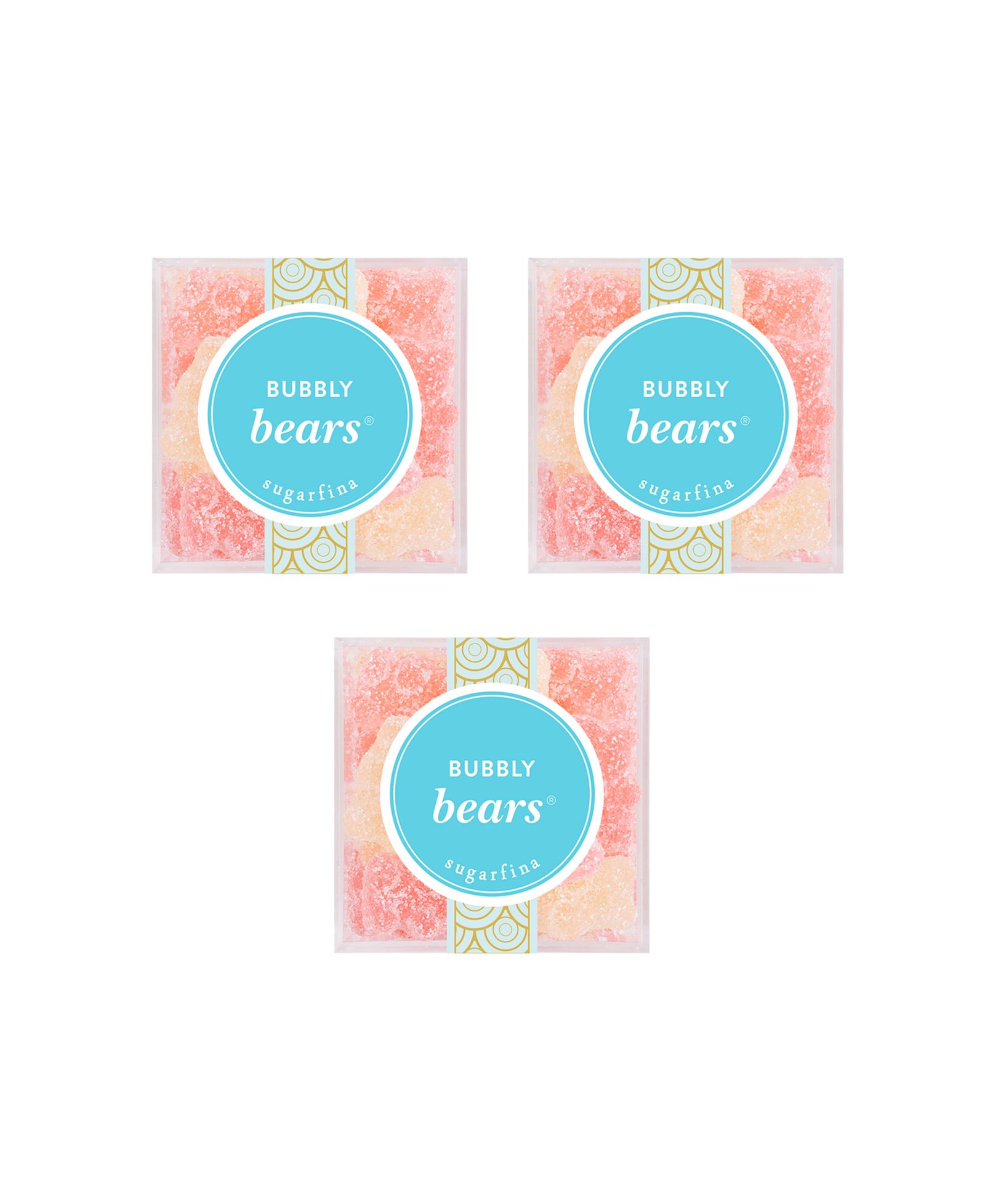 Набор конфет Sugarfina Bubbly Bears - Small Cube Kit (3 шт.)