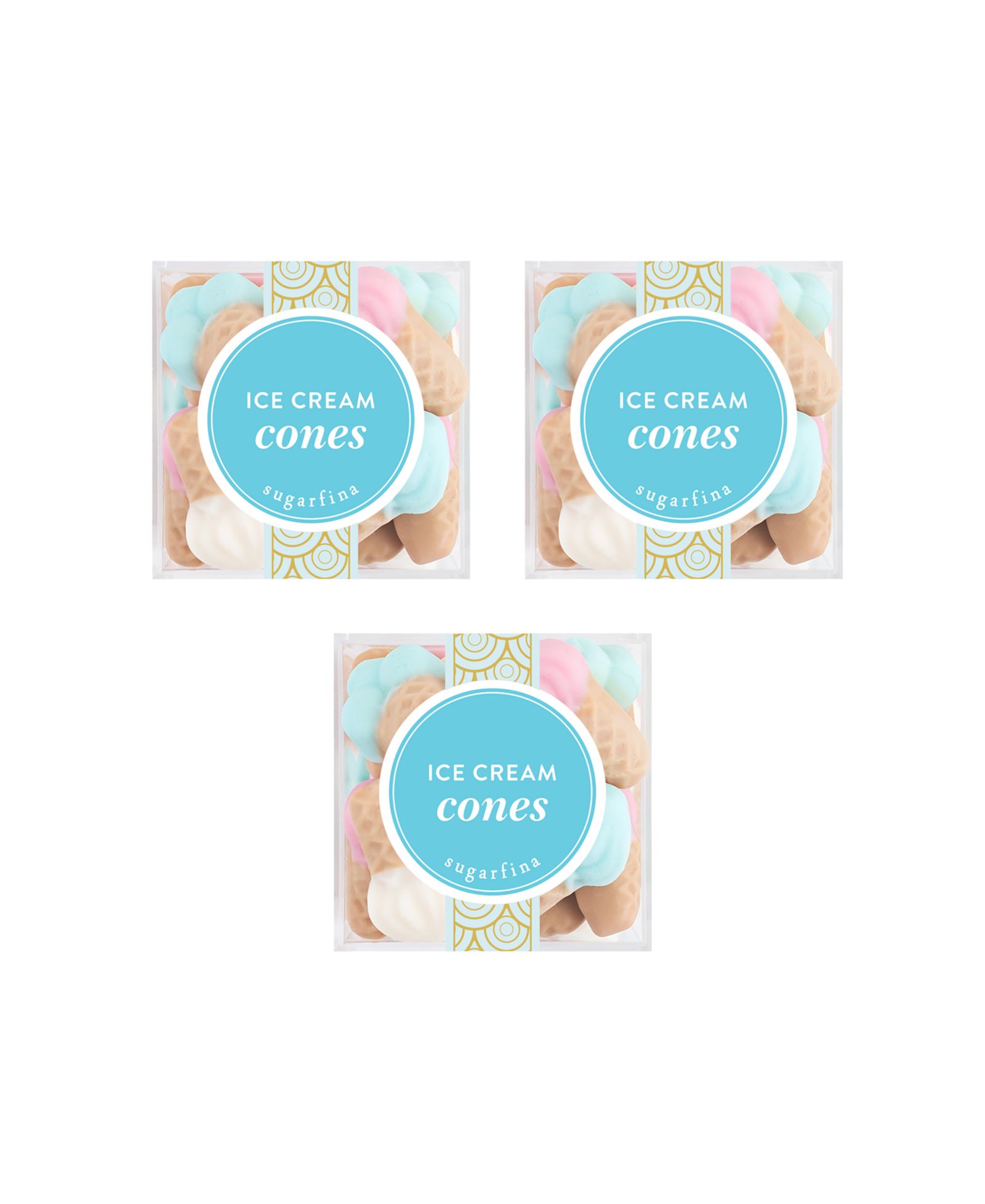 Sugarfina Ice Cream Cones - Small Cube Kit (Pack of 3)