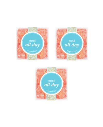 Sugarfina Rosé All Day Bears Small Cube Kit, Pack of 3