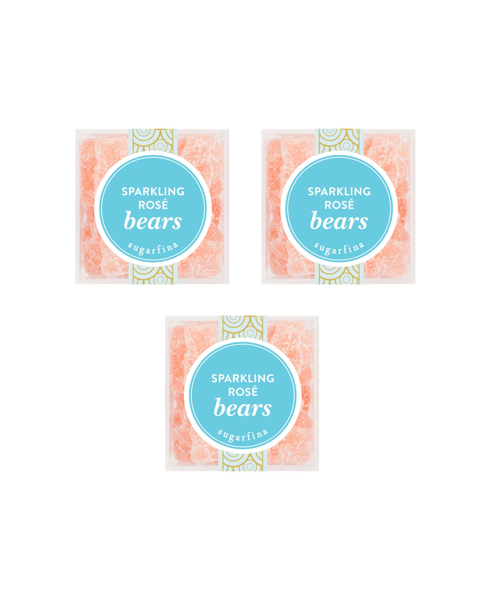 Набор конфет Sugarfina Sparkling Rosé Bears - Small Cube Kit, 3 шт