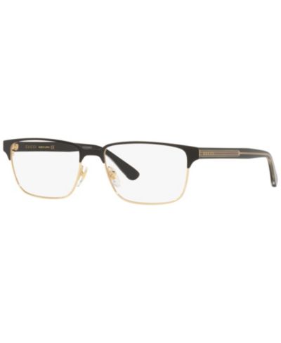 Gucci Мужские прямоугольные металлические очки GG0383O