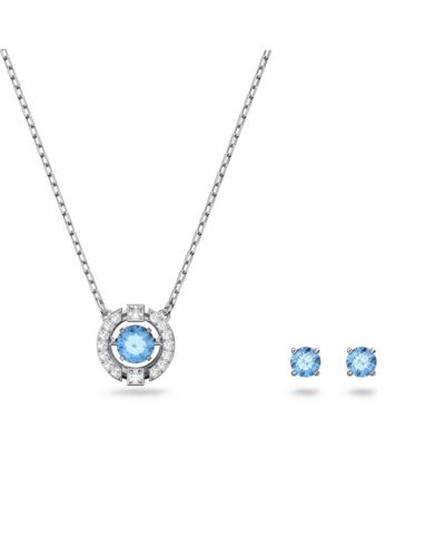 Набор Swarovski Sparkling Dance с круглым огранением, покрытие Rhodium