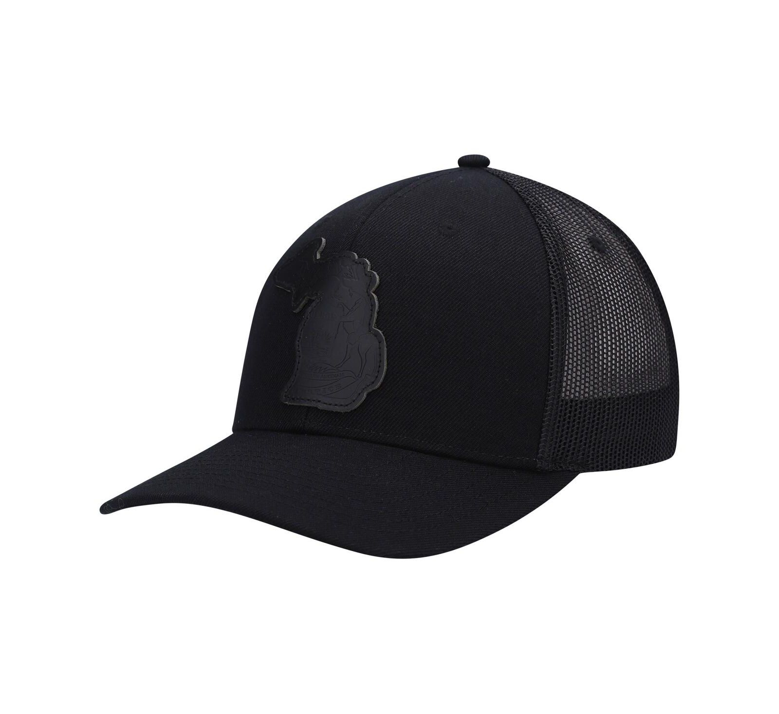 Мужская кепка Local Crowns Michigan Blackout State Patch Trucker Snapback