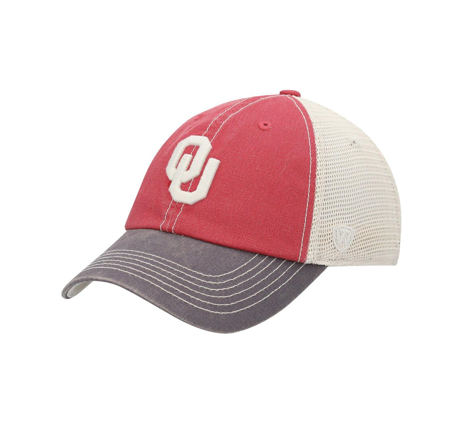 Мужская кепка Top of the World Oklahoma Sooners малиновая