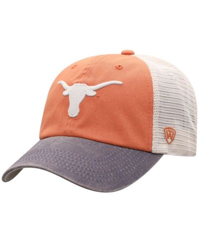 Мужская кепка Top of the World Texas Orange Texas Longhorns Offroad Trucker Snapback