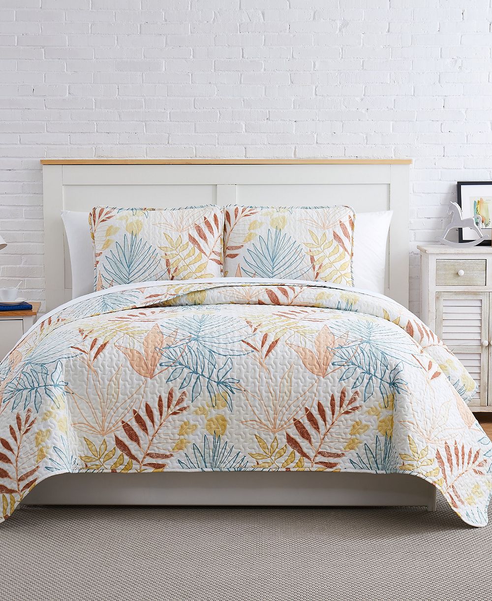 Комплект из 3-х покрывал Southshore Fine Linens Tropic Leaf, Full/Queen