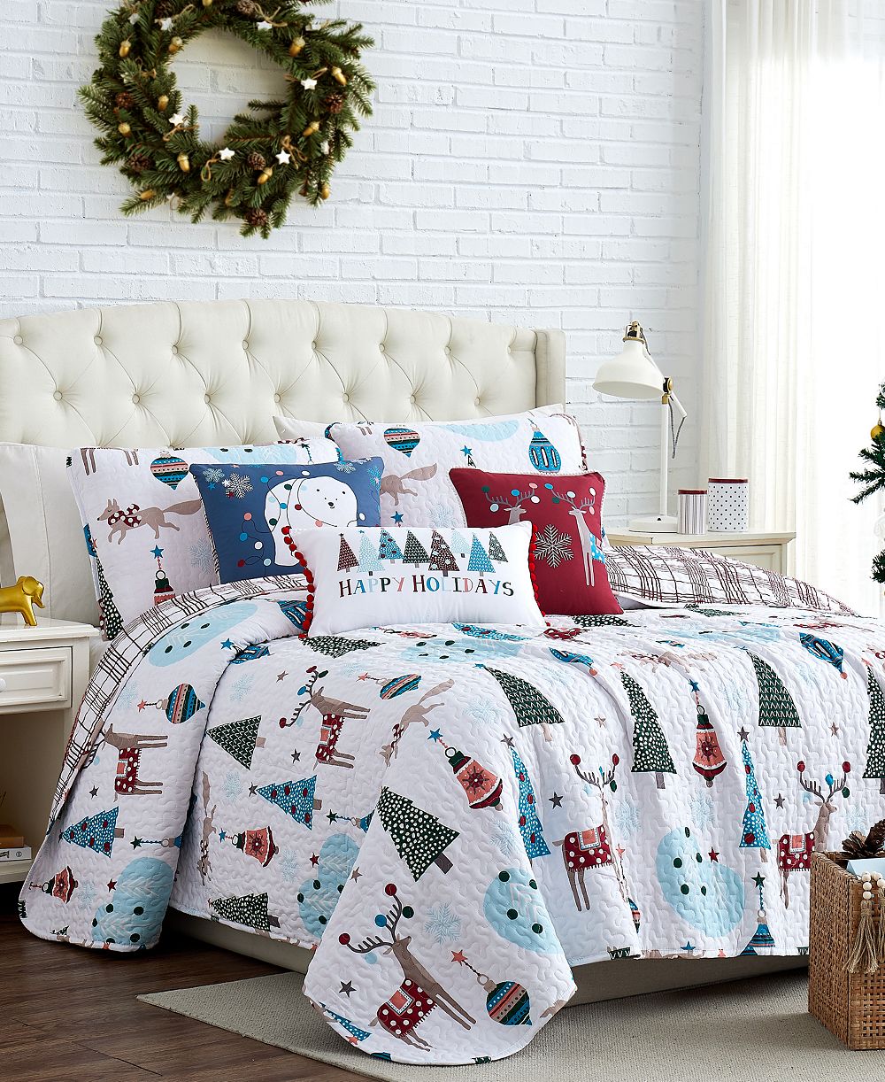 Одеяло Southshore Fine Linens Winter Wonderland, двустороннее, увеличенное, 6 предметов, Full/Queen