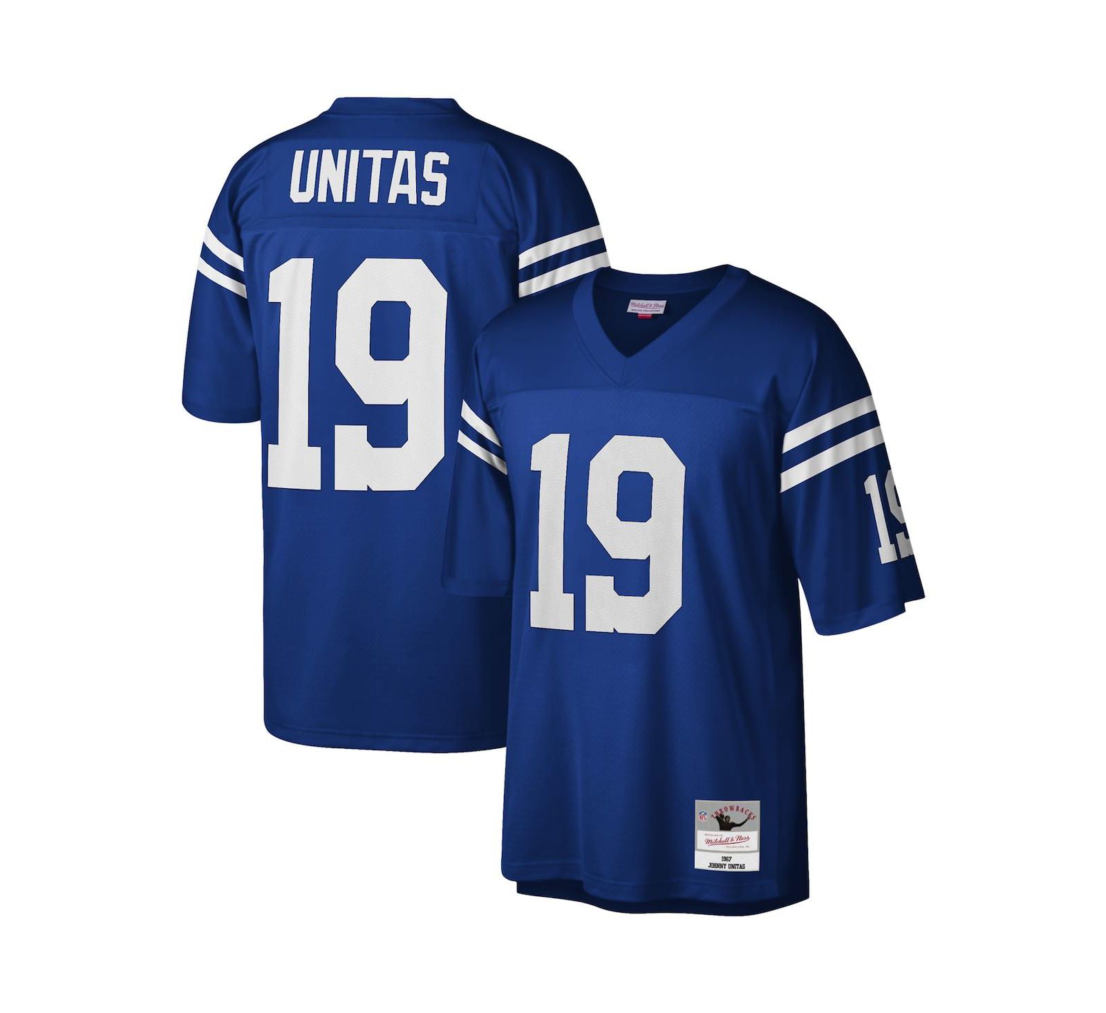 Men's Mitchell & Ness Johnny Unitas Royal Baltimore Colts Legacy Replica Jersey