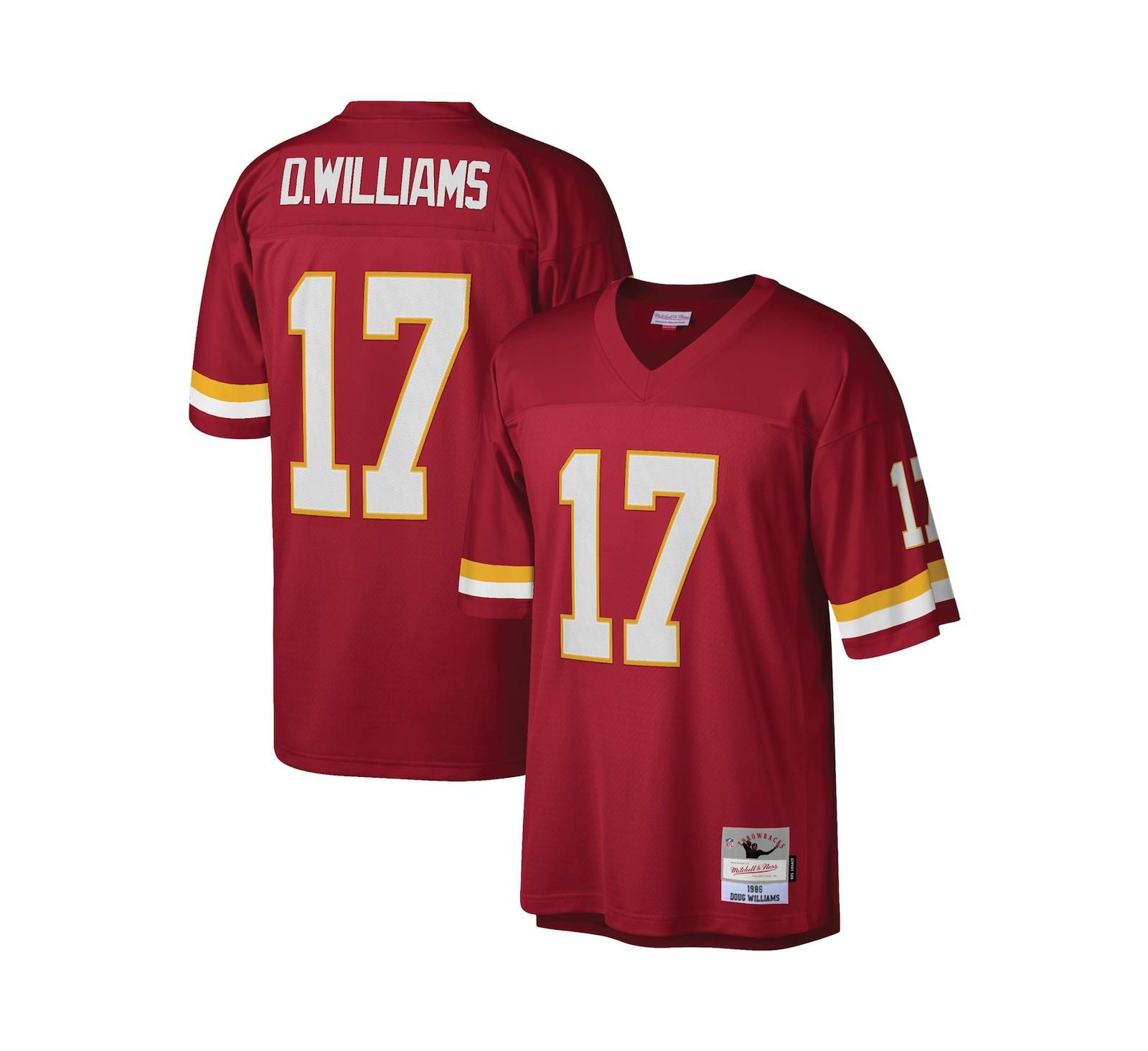 Мужская реплика джерси Mitchell & Ness Doug Williams Washington Football Team Legacy, бордовый