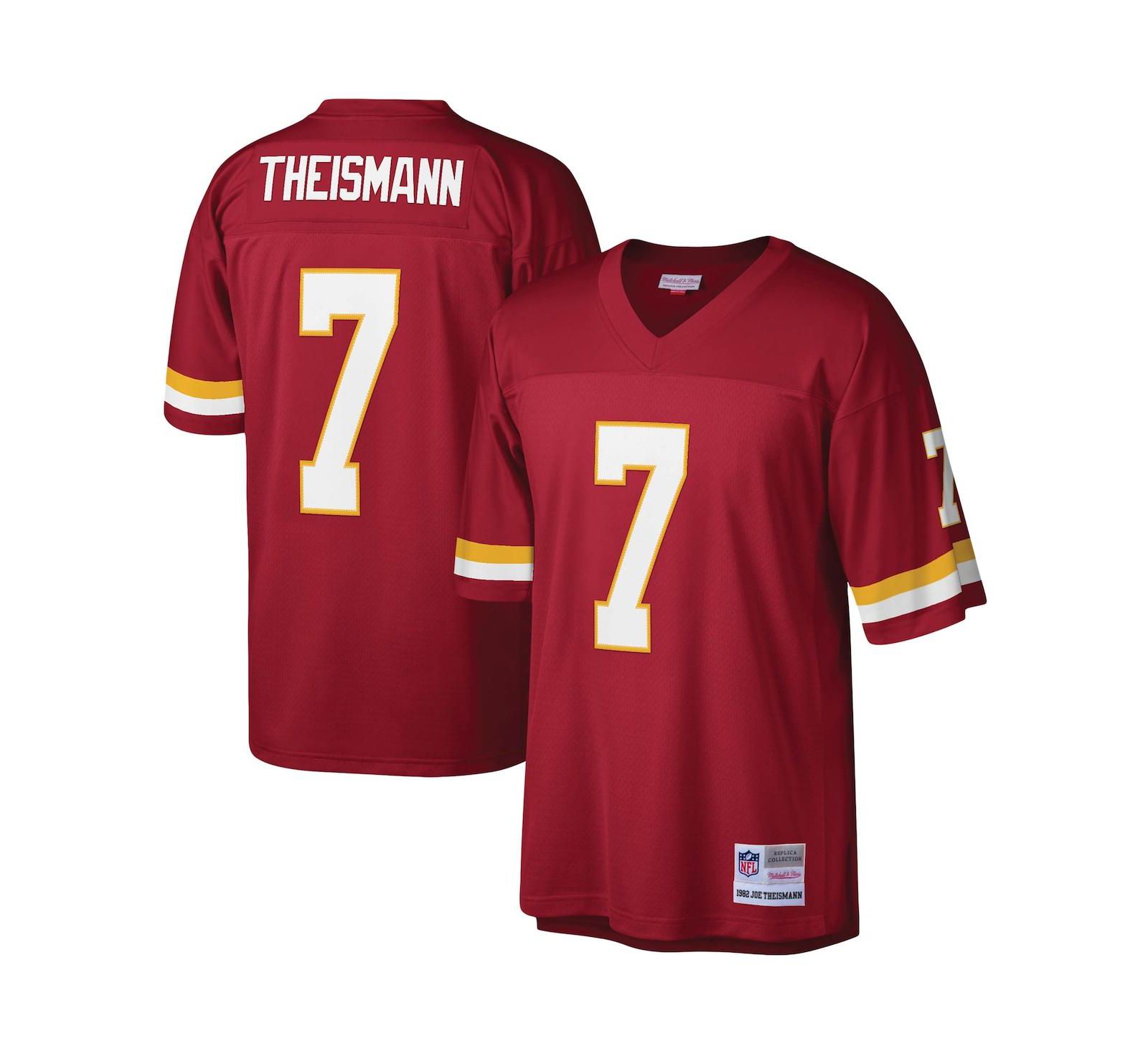 Мужская реплика джерси Mitchell & Ness Joe Theismann burgundy Washington Football Team Legacy