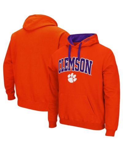 Colosseum Men's Clemson Tigers Big and Tall Arch and Logo 2.0 Pullover Hoodie