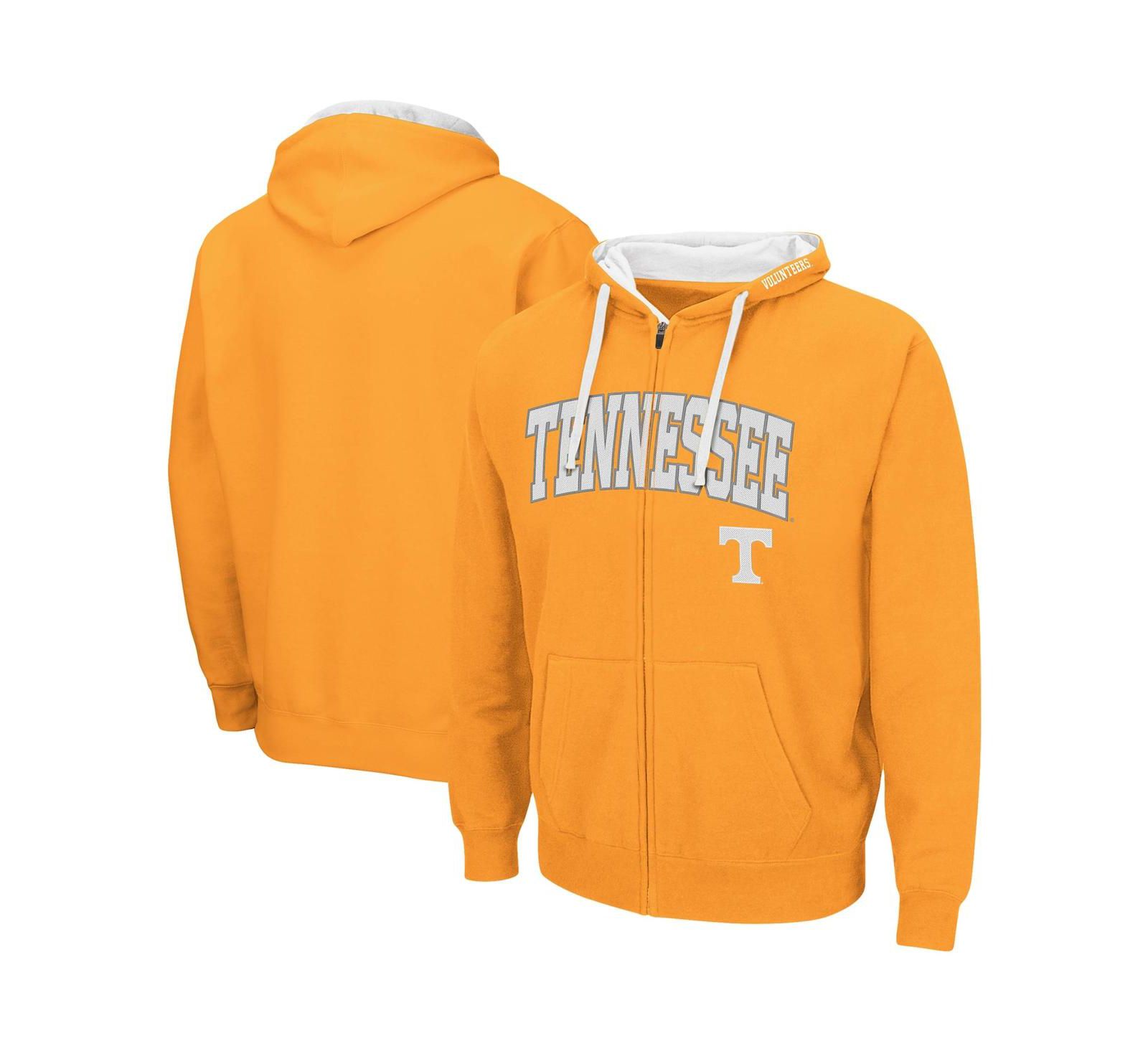 Мужское худи Colosseum Tennessee Orange Tennessee Volunteers Big and Tall Full-Zip