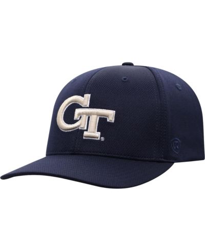 Мужской Top of The World Navy Georgia Tech Yellow Jackets Reflex Logo Flex Hat