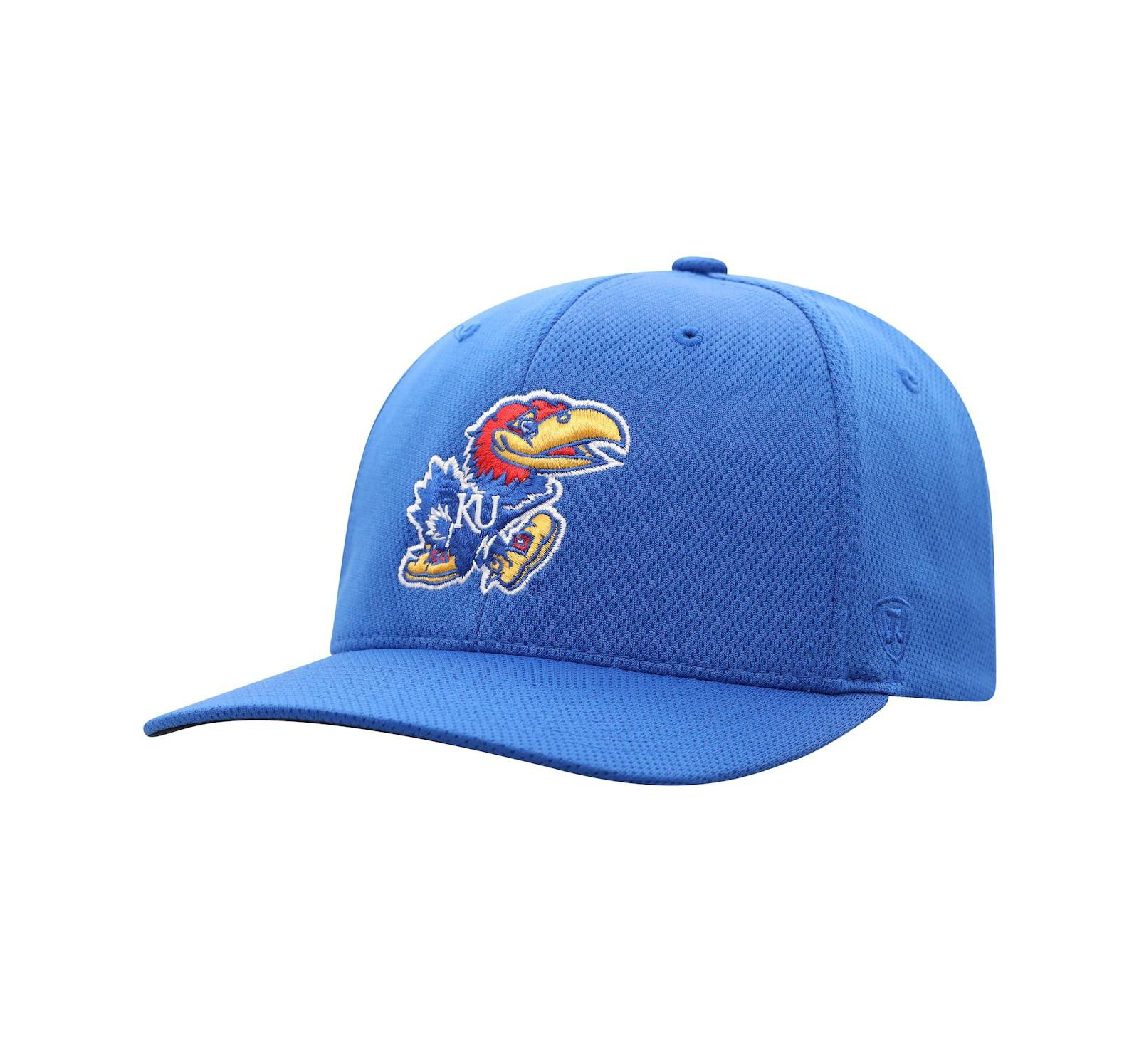 Мужская кепка Top of the World Royal Kansas Jayhawks Reflex Logo Flex