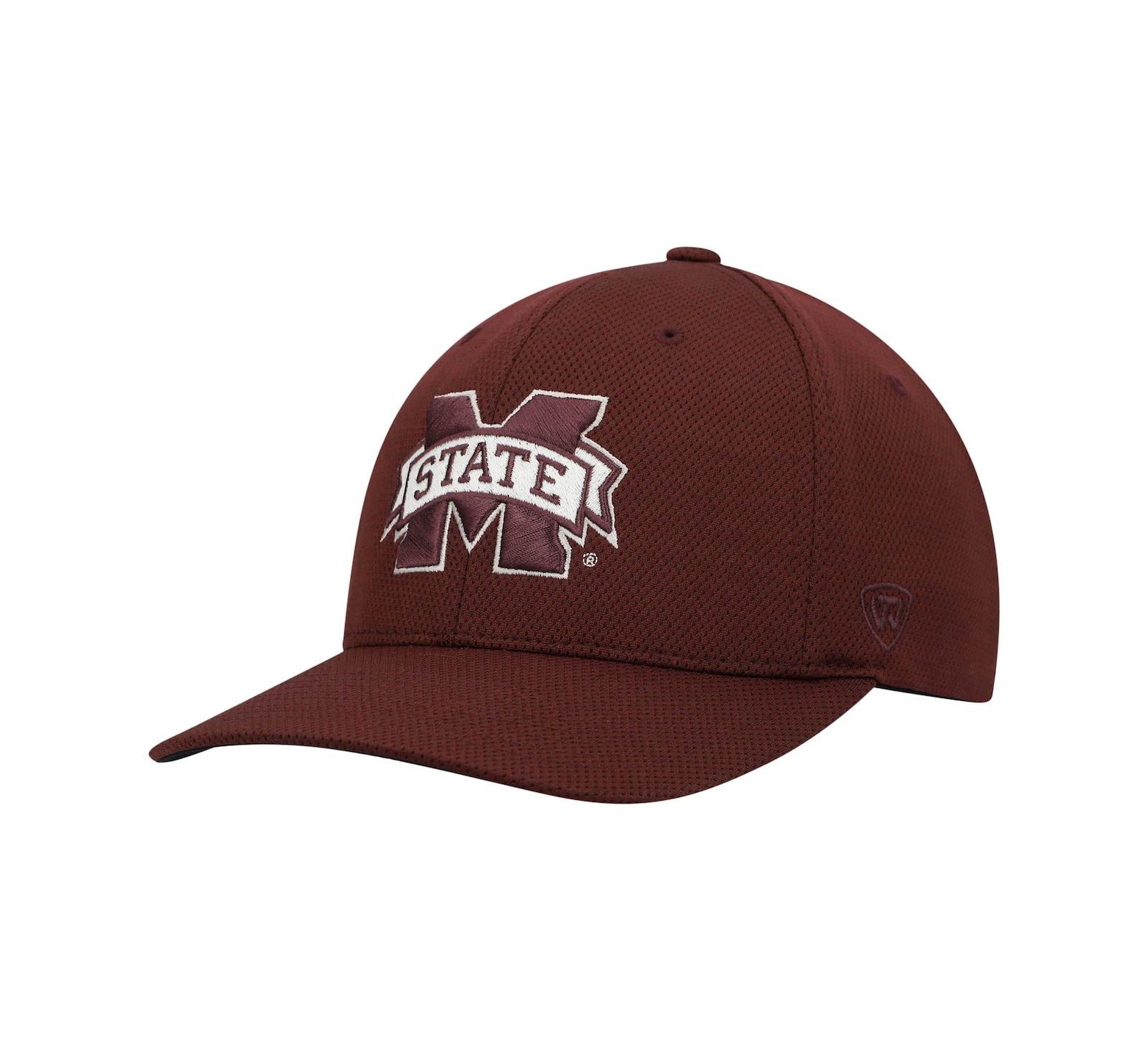 Men's Top of The World Maroon Mississippi State Bulldogs Reflex Logo Flex Hat