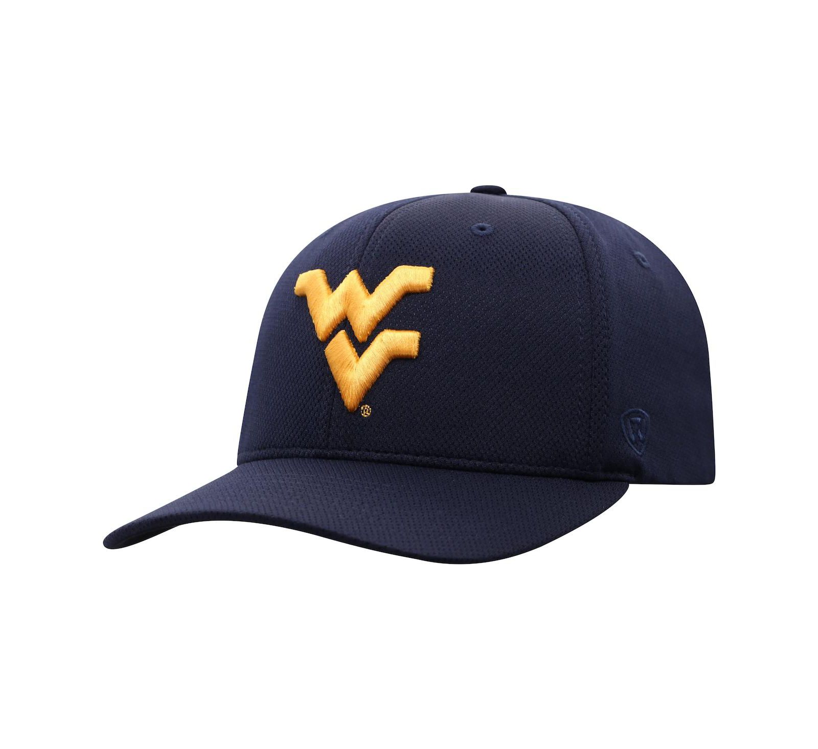 Мужская кепка Top of the World Navy West Virginia Mountaineers Reflex Logo Flex