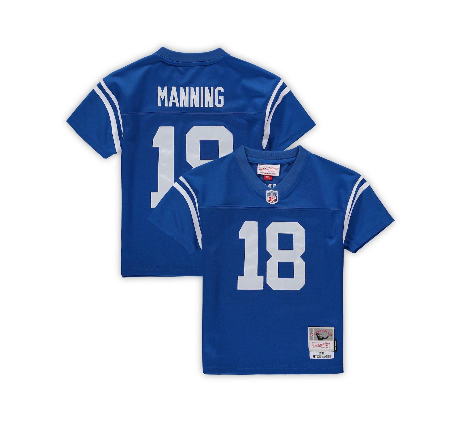 Детская джерси Mitchell & Ness Peyton Manning Royal Indianapolis Colts Retired Legacy