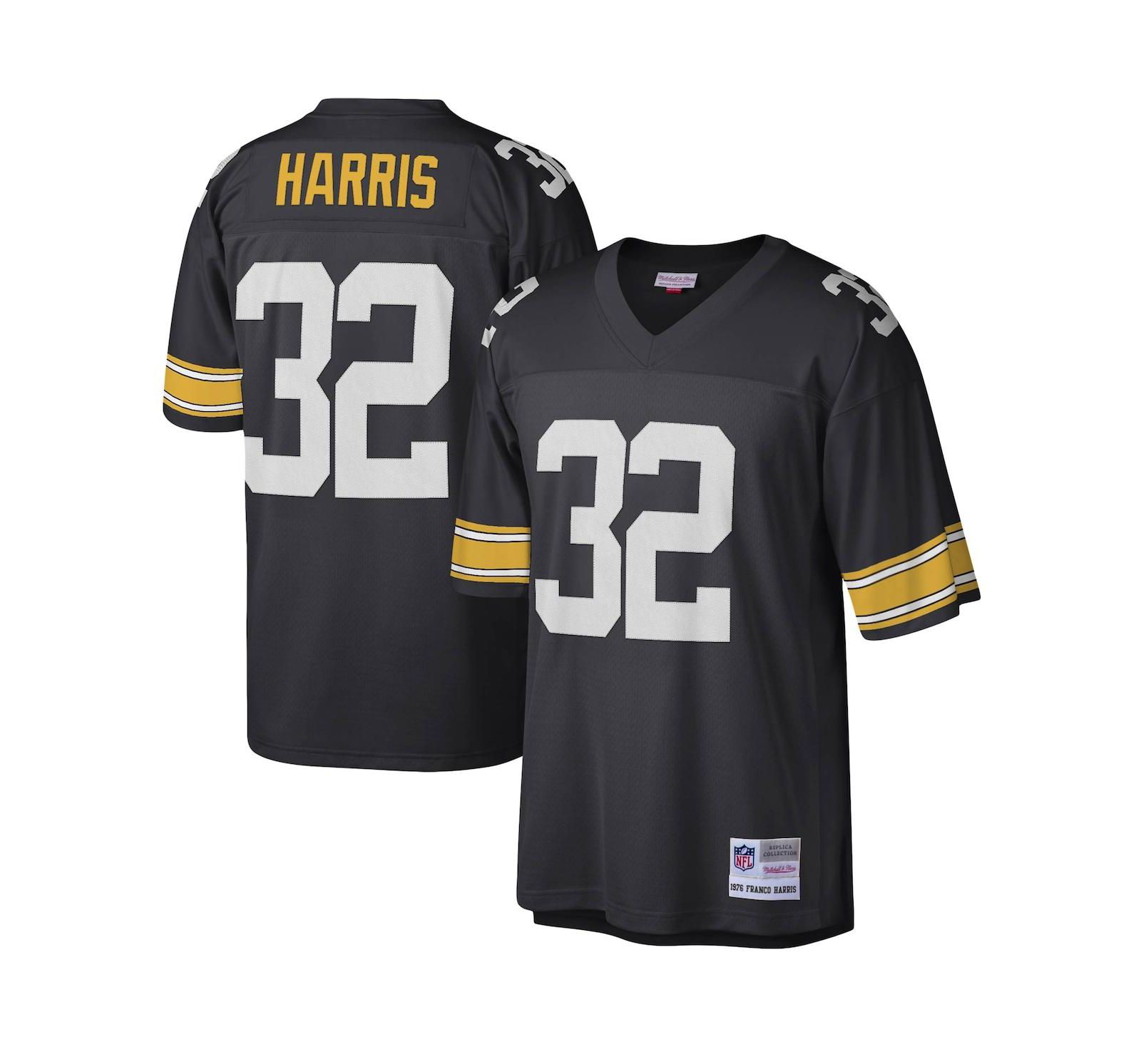 Мужская реплика джерси Mitchell & Ness Franco Harris Pittsburgh Steelers Legacy, черная