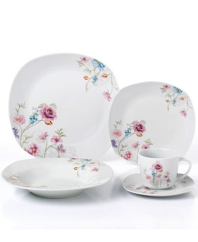 Набор столовой Lorren Home Trends Floral Square, 20 предметов
