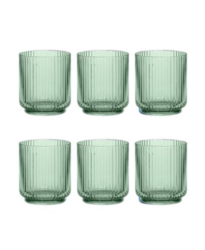 Abode Homewares Mesa Double Old Fashion Premium Acrylic Glasses, Set of 6
